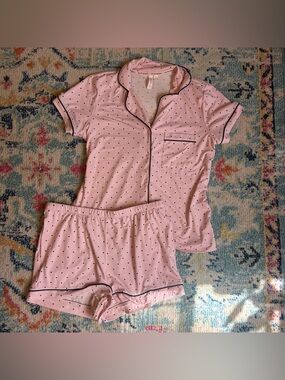 Pink Polka Dot Short Pajama Set – Small